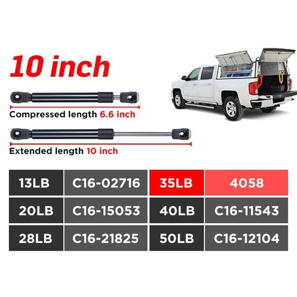 Gas Struts Lift Supports For Truck Tool Box Lids 7