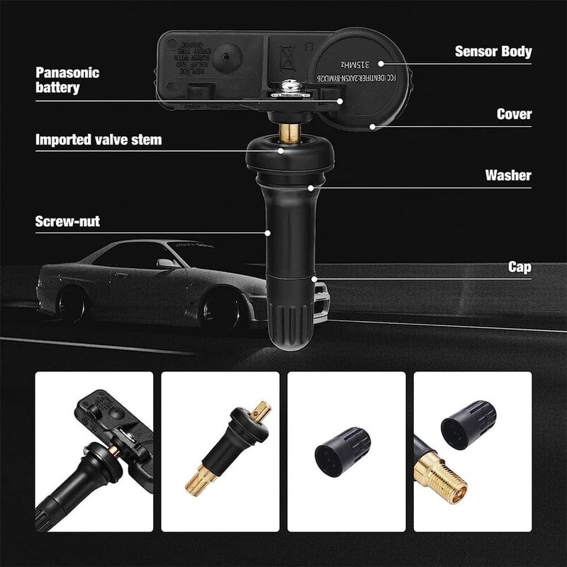 Programmed TPMS Sensor For Chevy GMC Cadillac 5