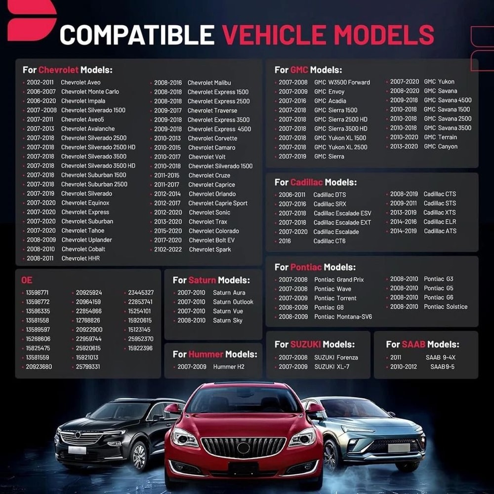 Programmed TPMS Sensor For Chevy GMC Cadillac 7