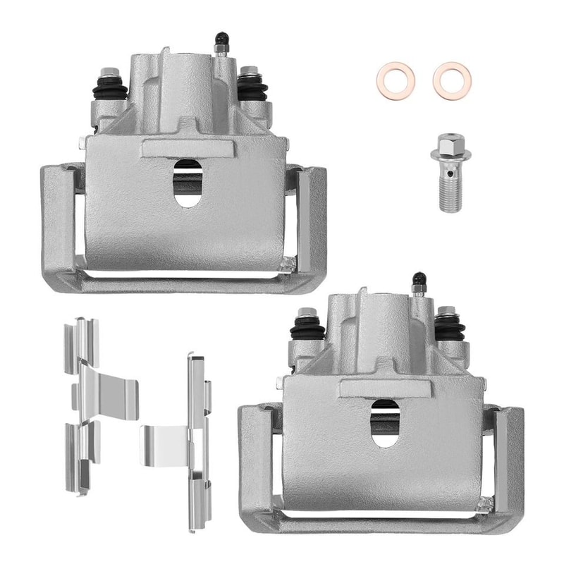 Dodge Ram Rear Brake Calipers Pair With Brackets 2