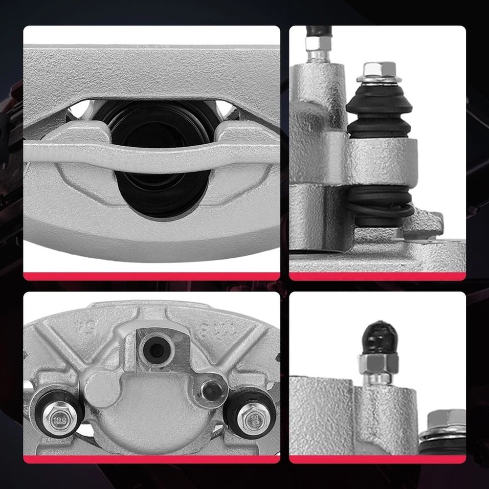 Dodge Ram Rear Brake Calipers Pair With Brackets 4