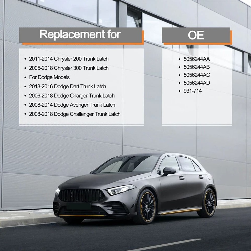 Chrysler Tailgate Lock Actuator Trunk Latch Replacement 4