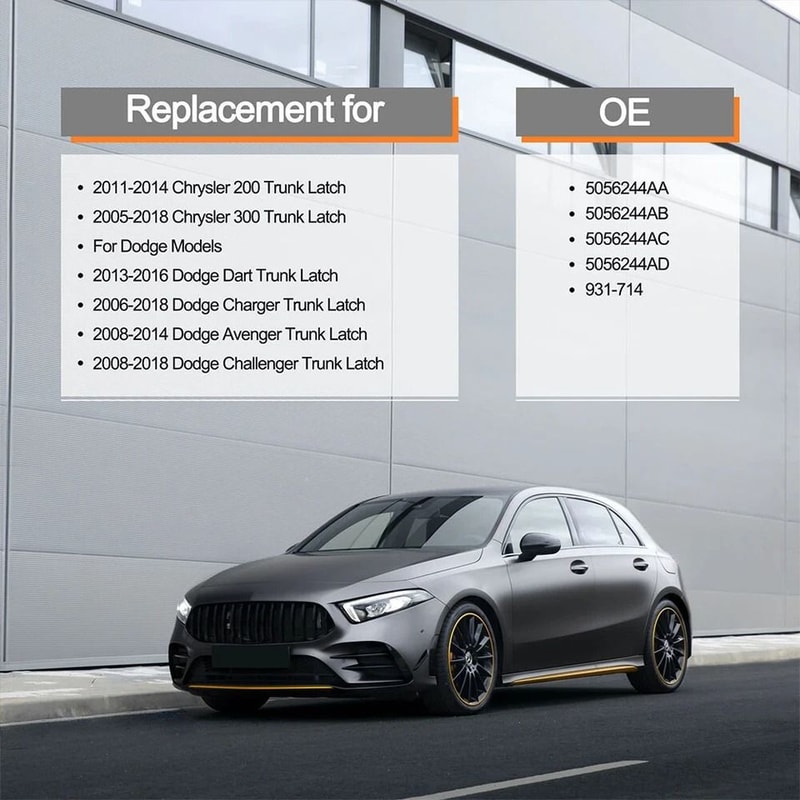 Chrysler Tailgate Lock Actuator Trunk Latch Replacement 4