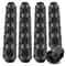 Black Bulge Acorn Lug Nuts Hex For GMC Chrysler 0