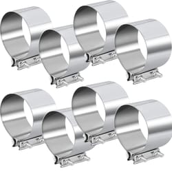 stainless exhaust band clamp for catback muffler pipe