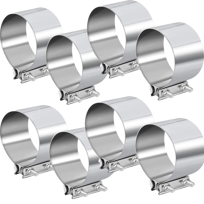 Stainless Exhaust Band Clamp For Catback Muffler Pipe 0