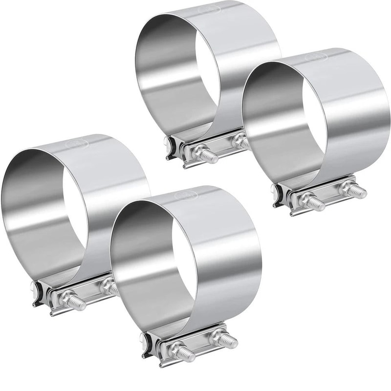 Stainless Exhaust Band Clamp For Catback Muffler Pipe 7