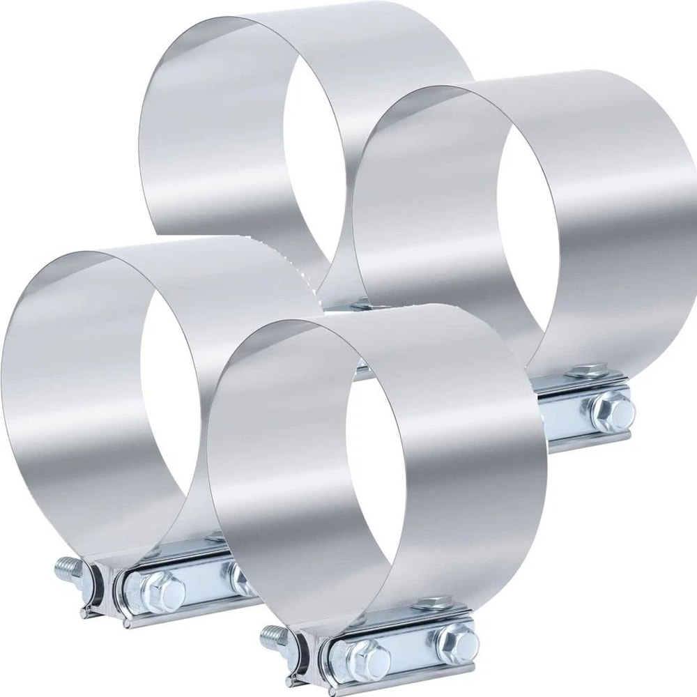 Stainless Exhaust Band Clamp For Catback Muffler Pipe 8