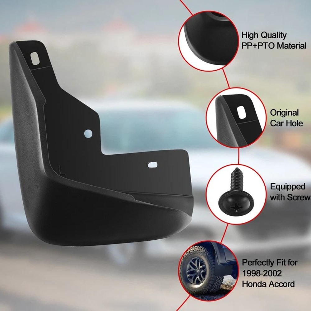 Honda Accord Mud Flaps Splash Guards Kit Sedan Set 5