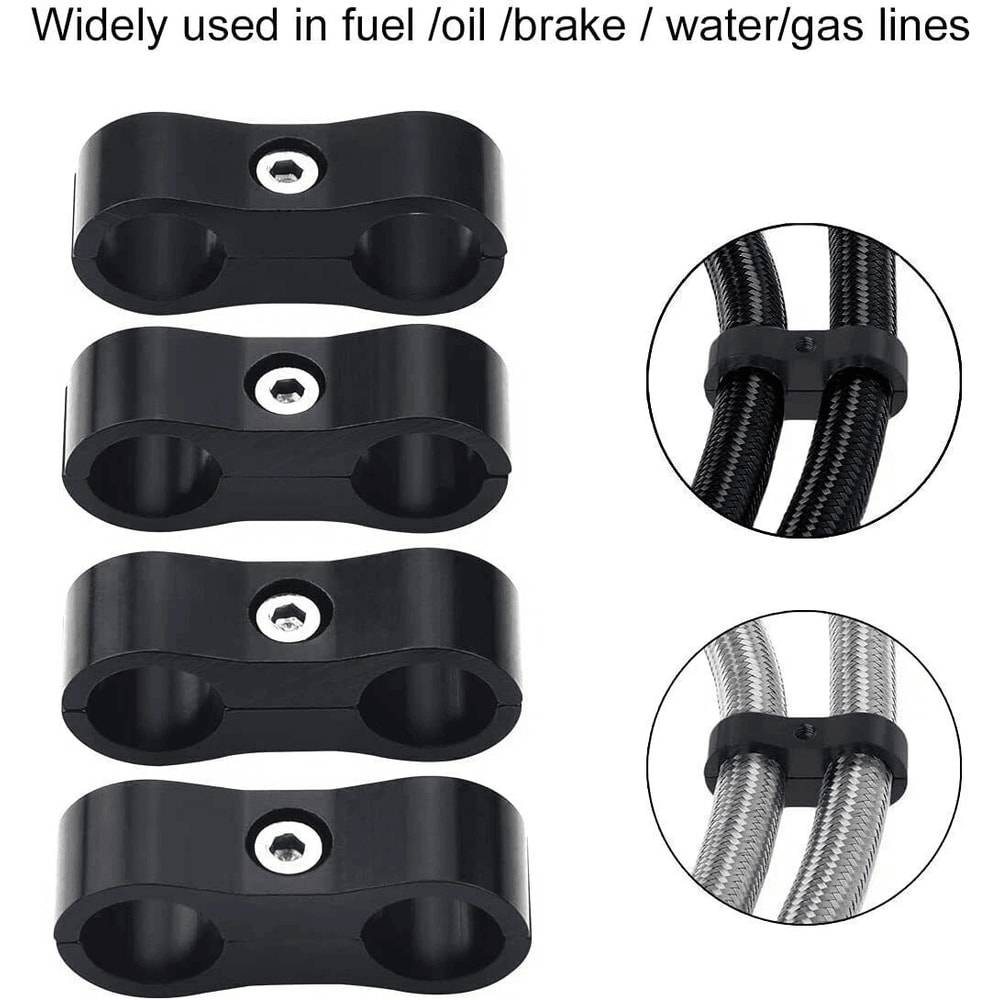 Aluminum Hose Separator Clamps For Fuel Oil Line 7