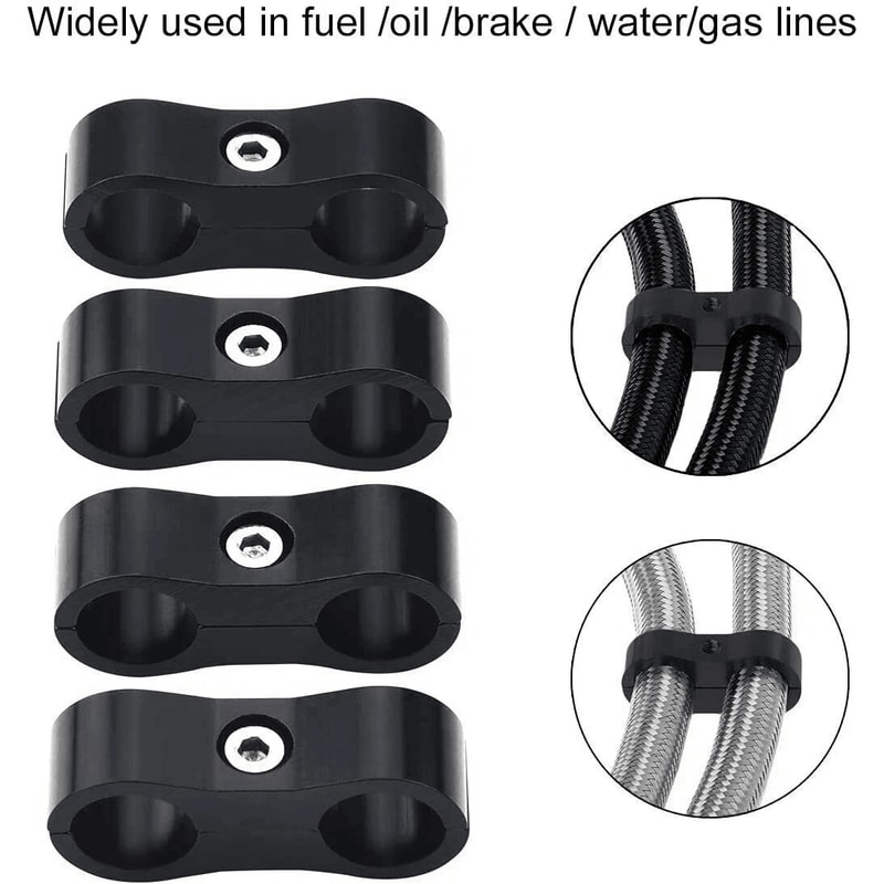 Aluminum Hose Separator Clamps For Fuel Oil Line 7