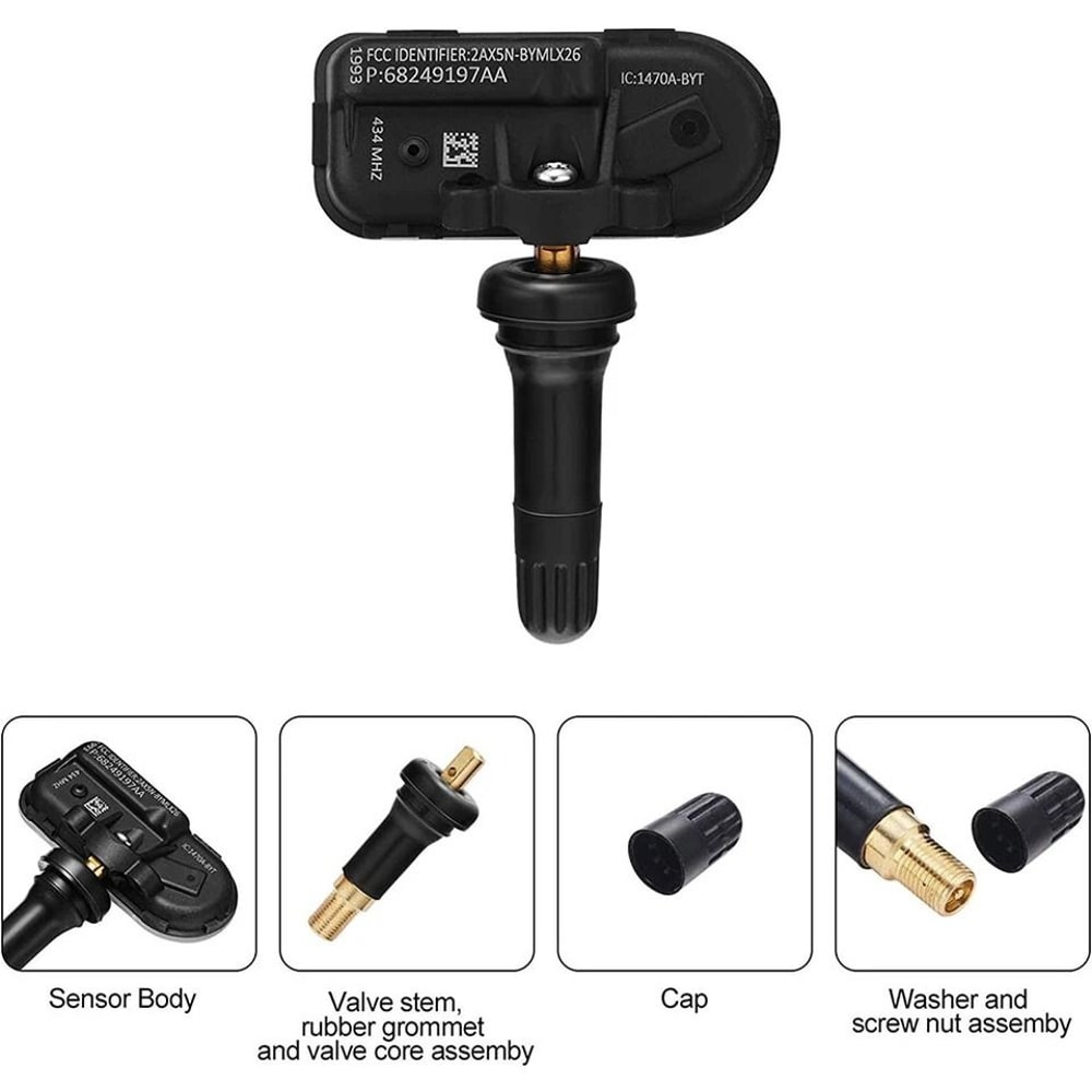 RAM TPMS Sensor Direct Fit Tire Pressure Monitoring Kit 5