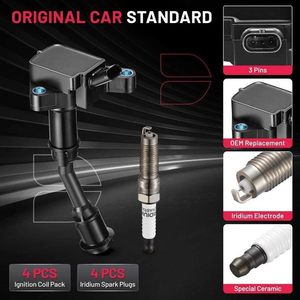 Ignition Coil Pack Spark Plugs For Ford Fusion Replacement Parts For Optimal Engine Perform 5