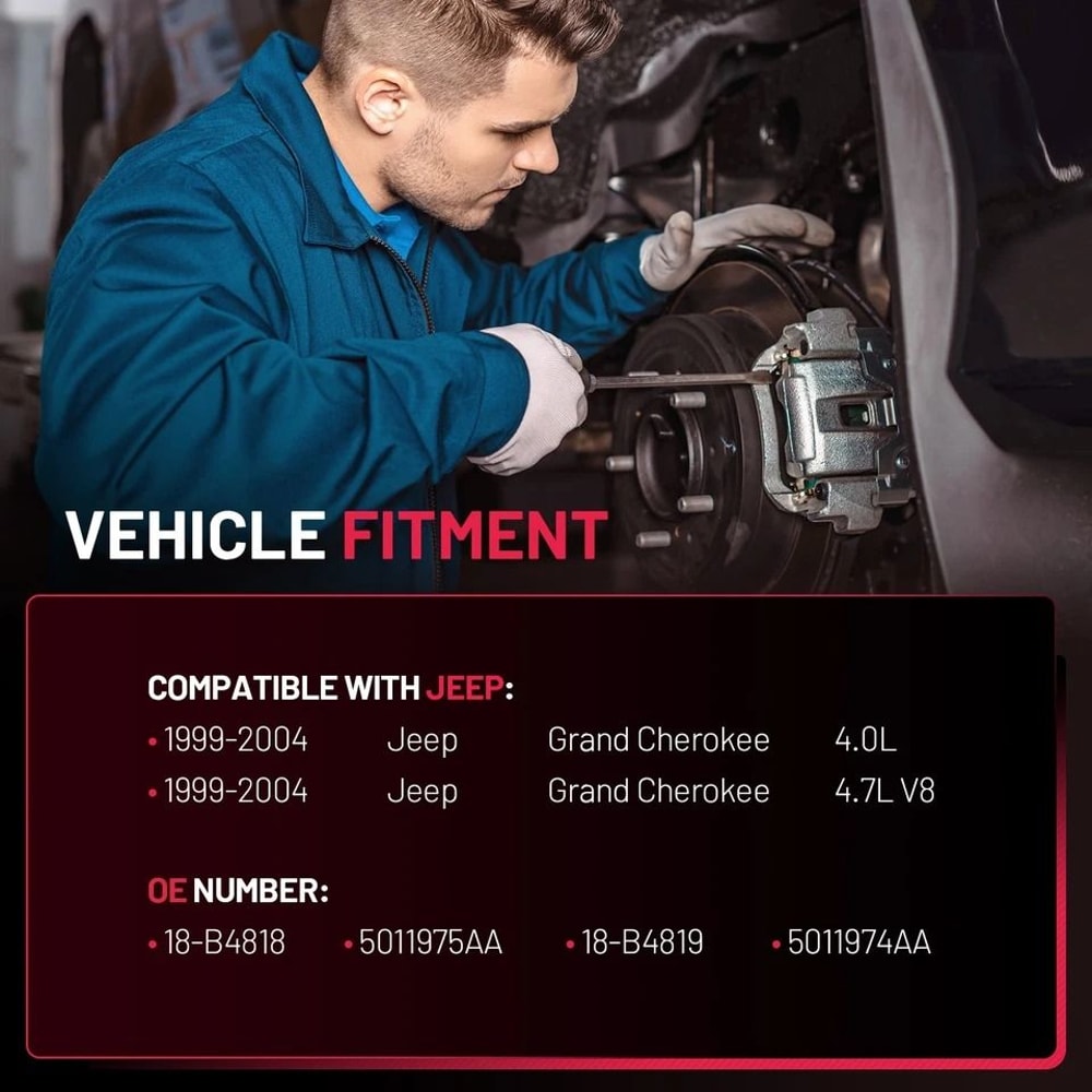 Premium Brake Caliper Replacement For Jeep Grand Cherokee Door 7