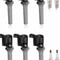 Premium Ignition Coils Spark Plugs Replacement Set For Ford Escape 0