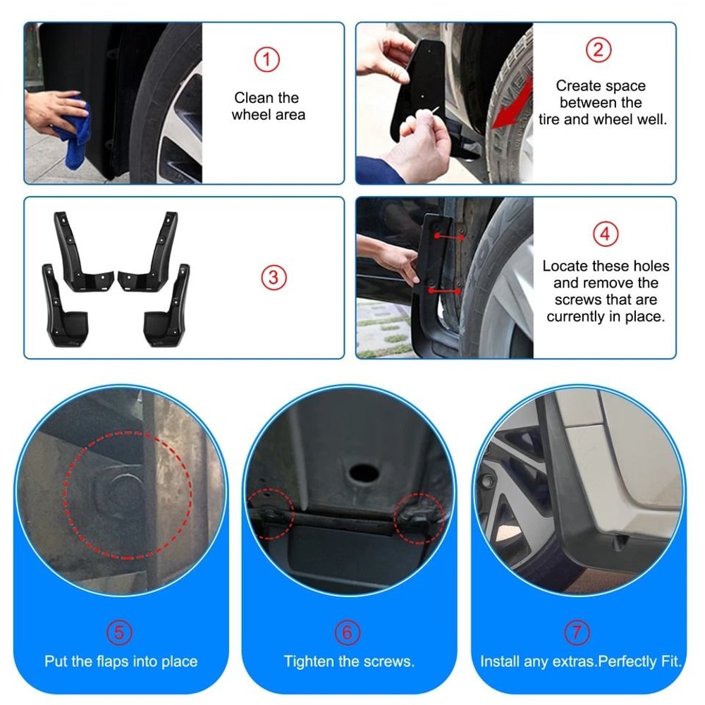 Honda Civic Mud Flaps Splash Guards Set For Sedan 2