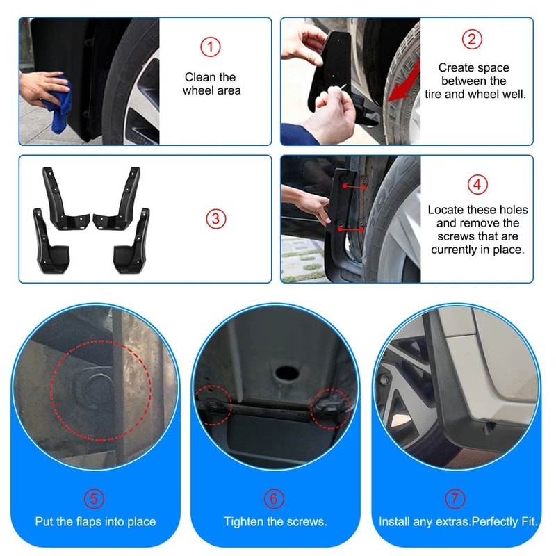 Honda Civic Mud Flaps Splash Guards Set For Sedan 2