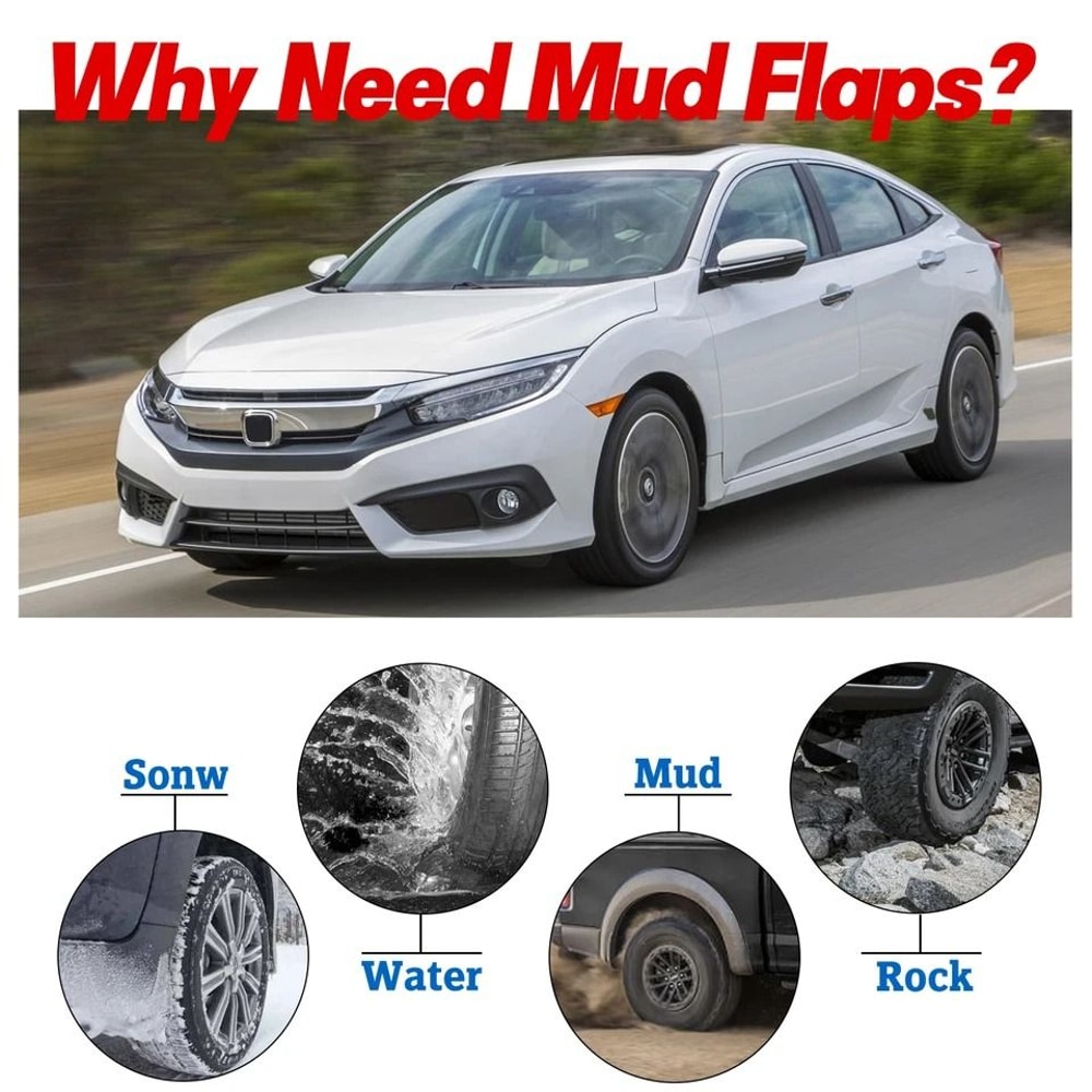 Honda Civic Mud Flaps Splash Guards Set For Sedan 5