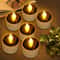 Solar Tea Lights Outdoor Waterproof Flameless Candles 0