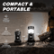 Solar Rechargeable LED Camping Lantern Flashlight With USB Power Bank 2