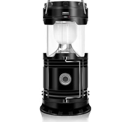 solar rechargeable led camping lantern flashlight with usb power bank