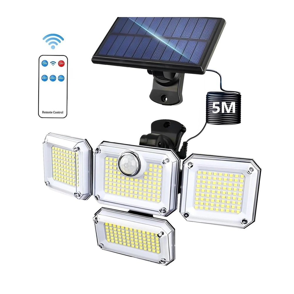 LED Solar Security Light With Motion Sensor Waterproof Wall Lamp 0