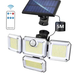led solar security light with motion sensor waterproof wall lamp