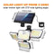 LED Solar Security Light With Motion Sensor Waterproof Wall Lamp 1