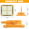 Solar Work Light 100W Rechargeable LED Camping Light 2