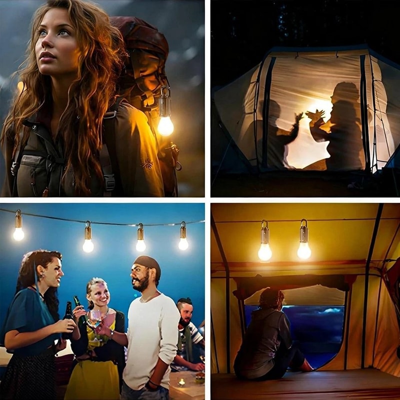 Solar Hanging Lights Waterproof LED Tent Lights For Camping Patio And Emergency Use 10