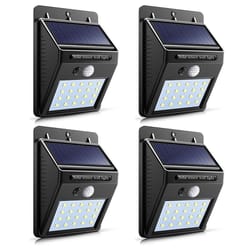 solar motion sensor lights waterproof led outdoor wall lamps