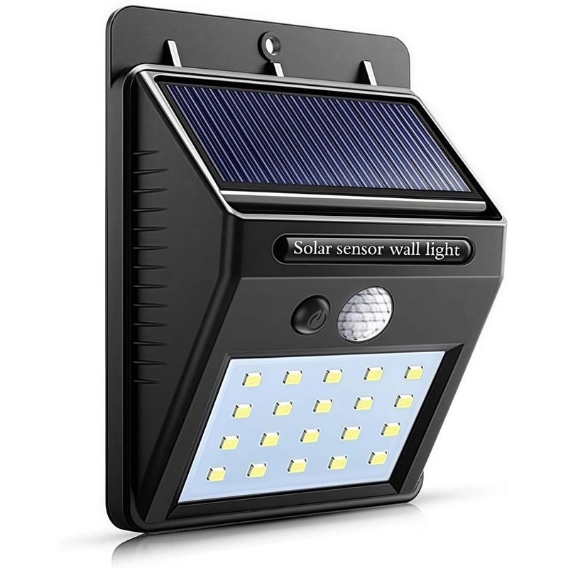 Solar Motion Sensor Lights Waterproof LED Outdoor Wall Lamps 2