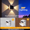 RGB Solar Wall Lights For Outdoor Fence Deck Garden And Steps 1