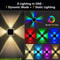 RGB Solar Wall Lights For Outdoor Fence Deck Garden And Steps 3