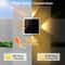 RGB Solar Wall Lights For Outdoor Fence Deck Garden And Steps 6
