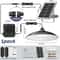 Solar Ceiling Pendant Light With Remote For Outdoor Garden Patio Lighting 1