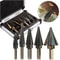 HSS Step Drill Bit Set Titanium Cobalt Cone Cutters For Metal 0
