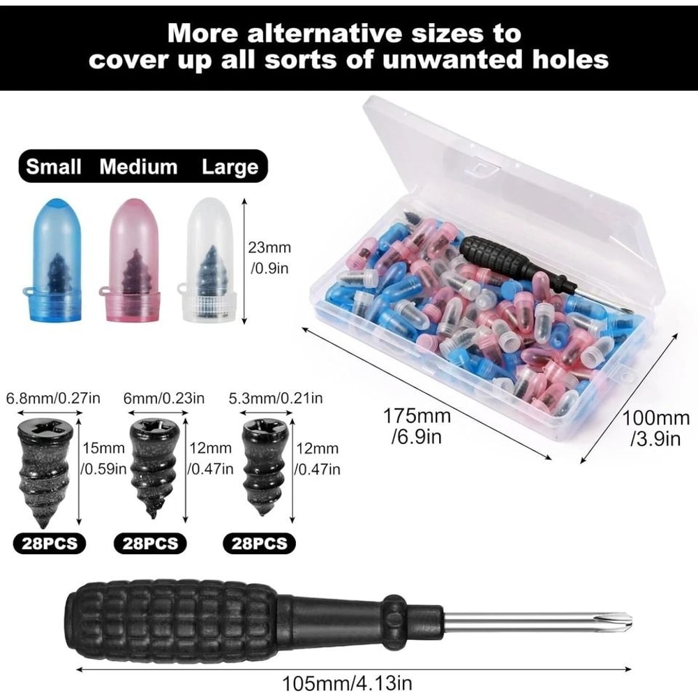Tubeless Tire Repair Kit With Screw In Tire Plugs 9