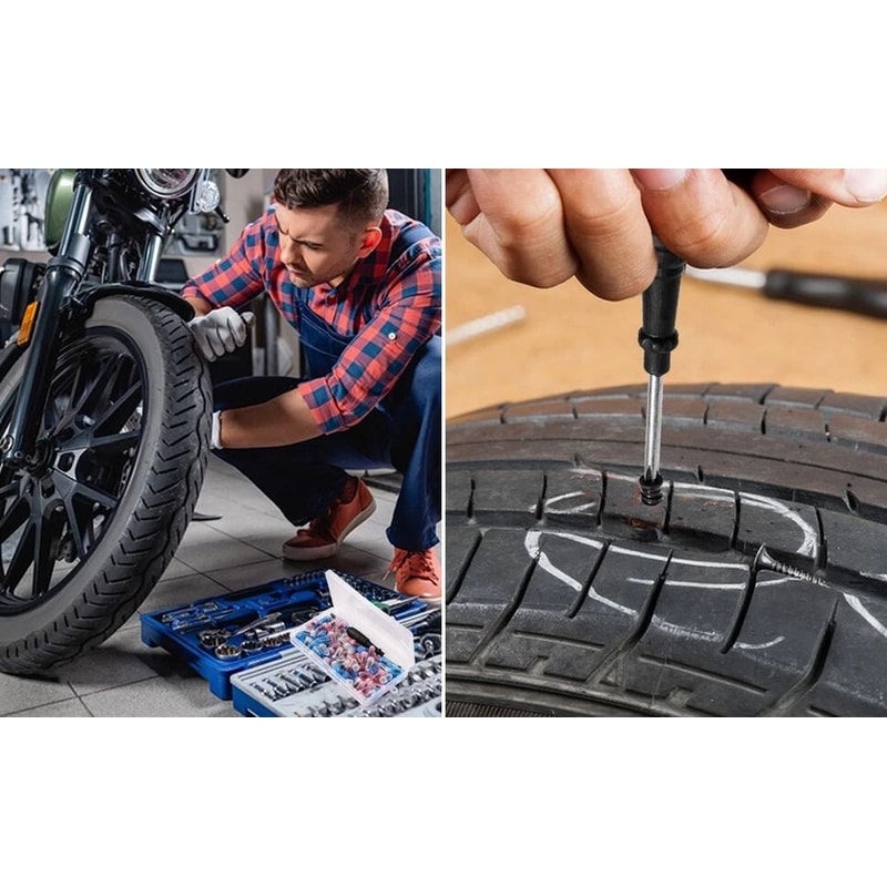 Tubeless Tire Repair Kit With Screw In Tire Plugs 2