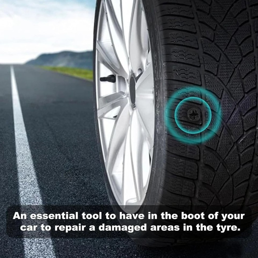 Tubeless Tire Repair Kit With Screw In Tire Plugs 6