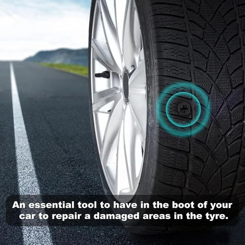 Tubeless Tire Repair Kit With Screw In Tire Plugs 6