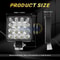 LED Work Lights Flood Lights For Truck Tractor Off Road 6