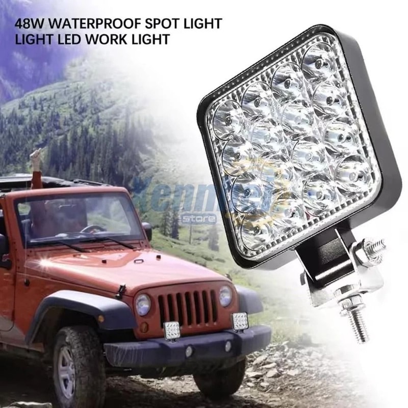 LED Work Lights Flood Lights For Truck Tractor Off Road 7