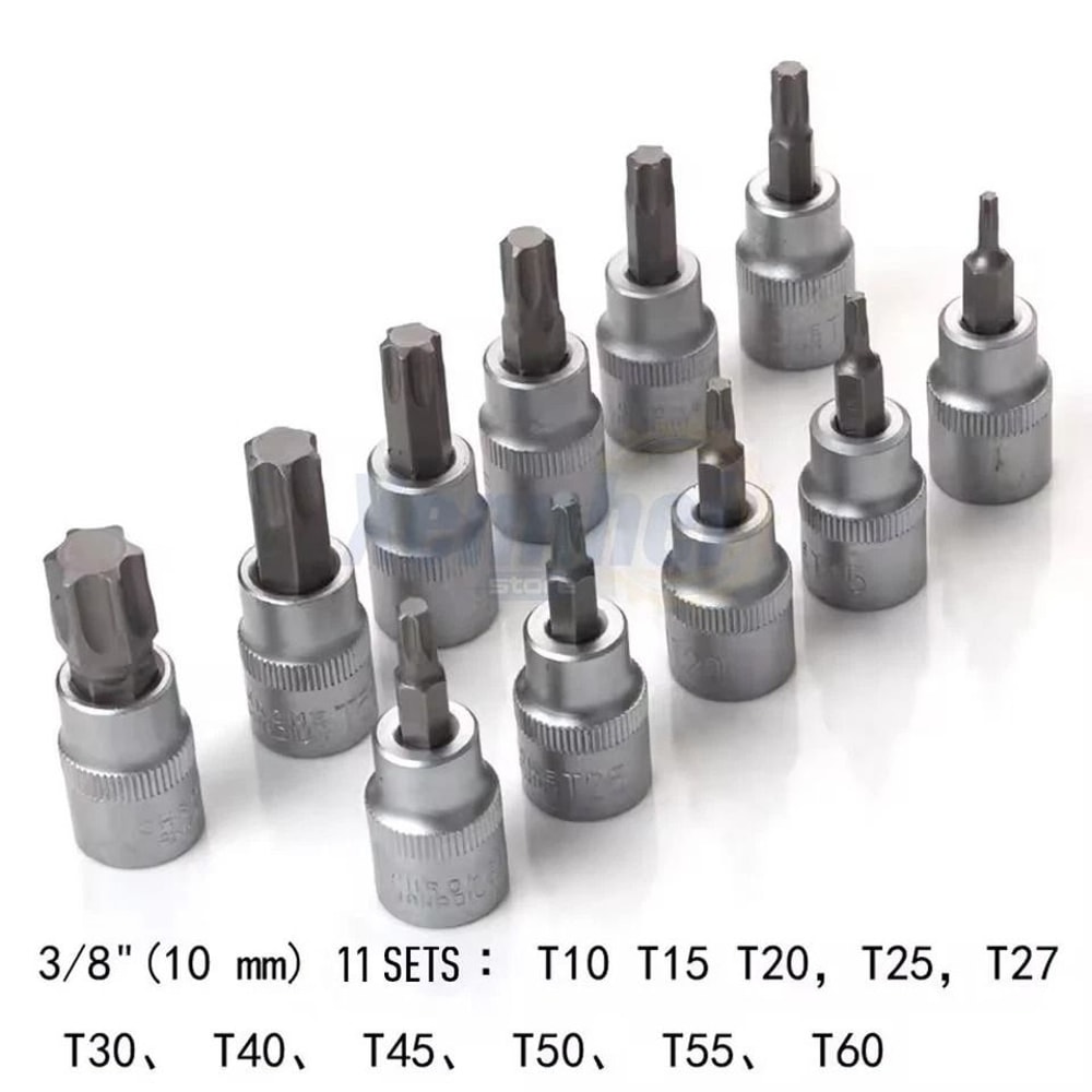 Torx Socket Set With E Sockets Star Bits And Storage Case 4