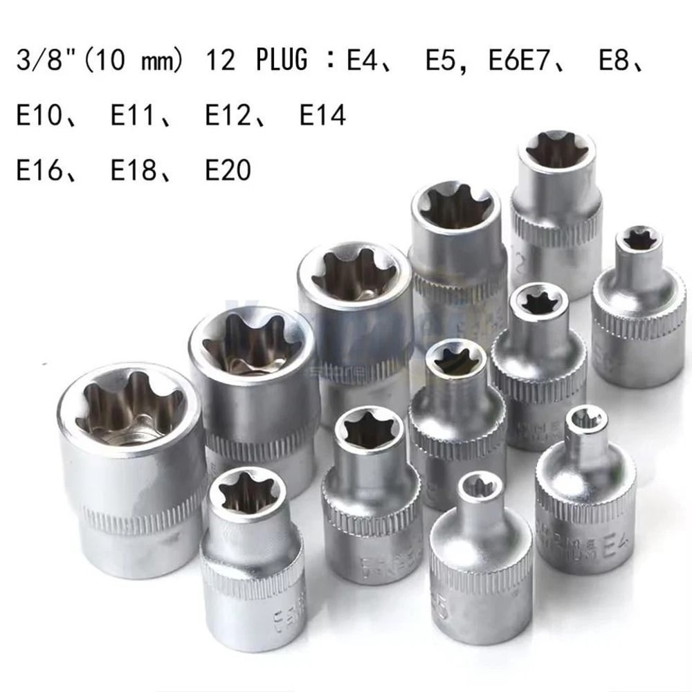 Torx Socket Set With E Sockets Star Bits And Storage Case 5