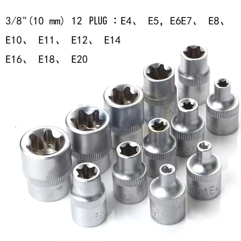 Torx Socket Set With E Sockets Star Bits And Storage Case 5