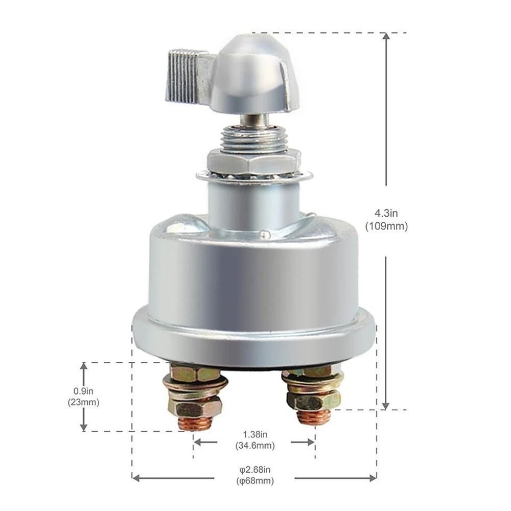 Master Battery Disconnect Switch For Car Marine ATV Power Cut Off 2