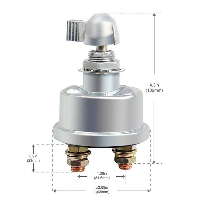Master Battery Disconnect Switch For Car Marine ATV Power Cut Off 2