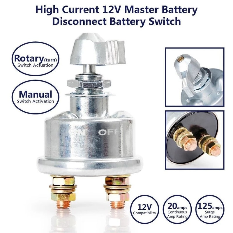 Master Battery Disconnect Switch For Car Marine ATV Power Cut Off 8