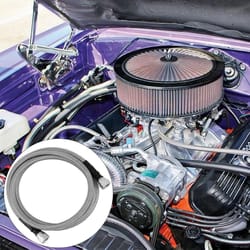 gm stainless braided transmission cooler lines kit